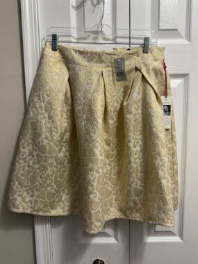 Gold Patterned Poof Skirt